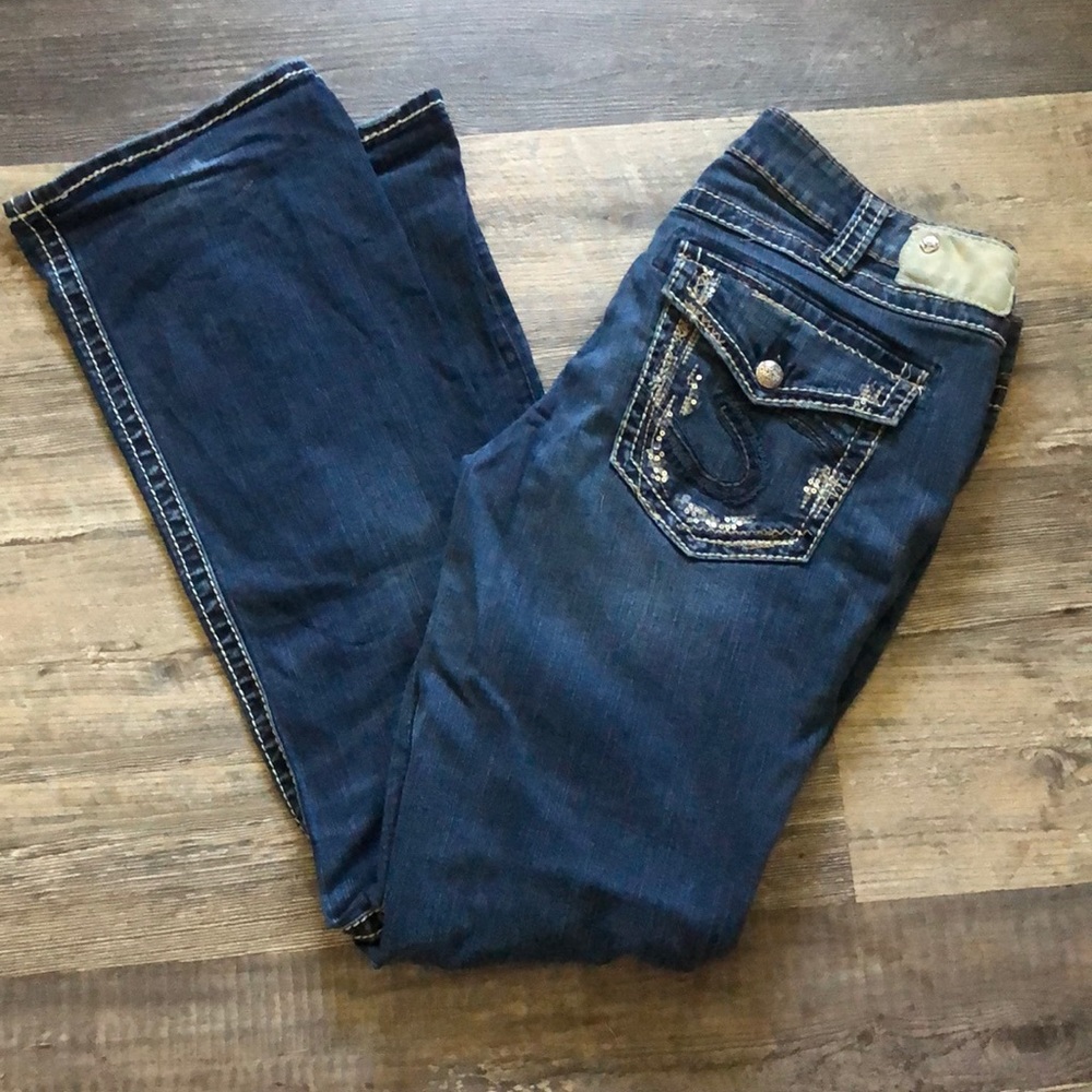 Silver jeans